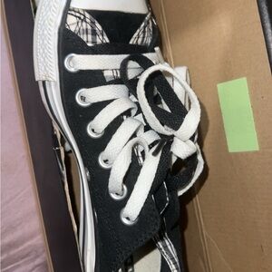 Black and White Converse Sneakers